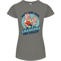 Grandpas are Cooler Grandparents Day Womens Petite Cut T-Shirt Charcoal