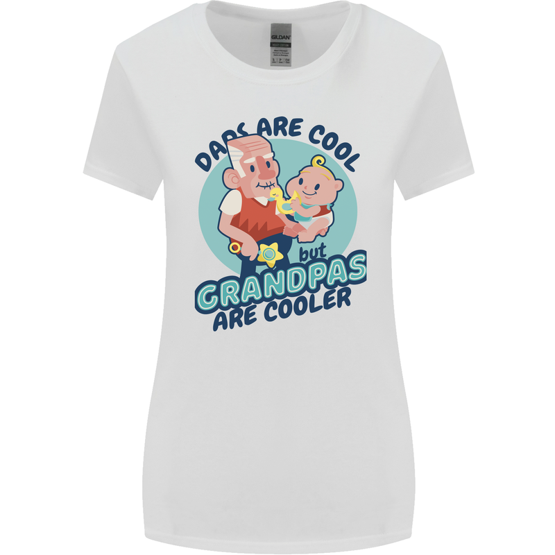 Grandpas are Cooler Grandparents Day Womens Wider Cut T-Shirt White