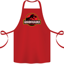 Grandpasaurus Funny Grandpa Grandad Cotton Apron 100% Organic Red