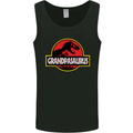 Grandpasaurus Funny Grandpa Grandad Mens Vest Tank Top Black
