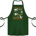 Grandson You Are My Favourite Dinosaur Cotton Apron 100% Organic Forest Green