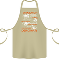 Grandson You Are My Favourite Dinosaur Cotton Apron 100% Organic Khaki