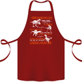 Grandson You Are My Favourite Dinosaur Cotton Apron 100% Organic Maroon