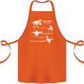 Grandson You Are My Favourite Dinosaur Cotton Apron 100% Organic Orange