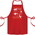 Grandson You Are My Favourite Dinosaur Cotton Apron 100% Organic Red