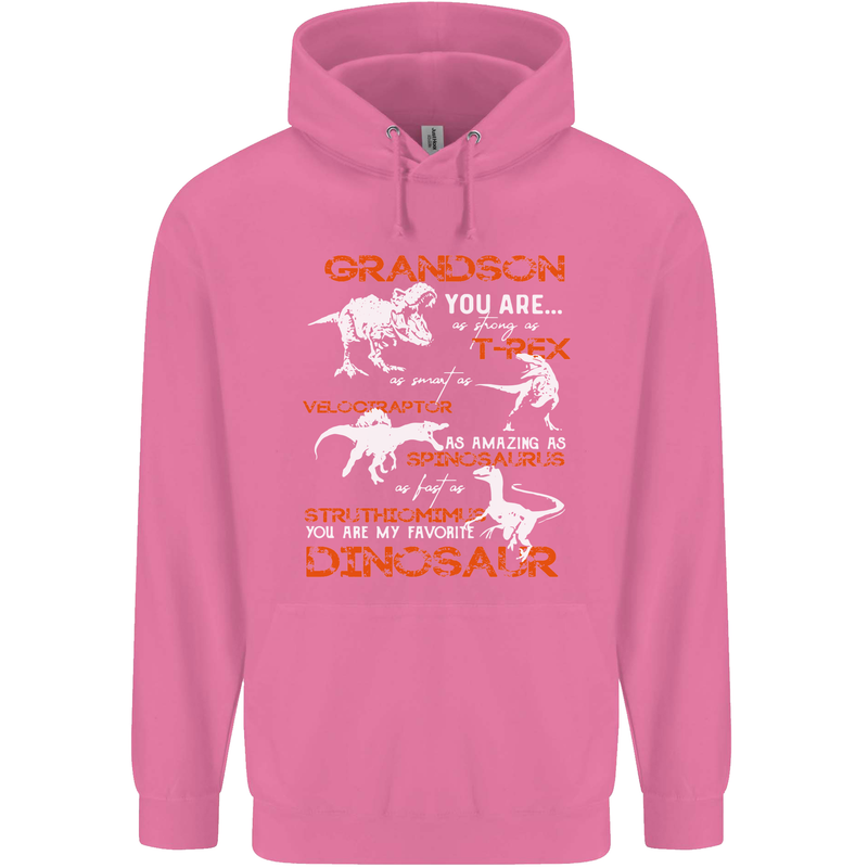 Grandson You Are My Favourite Dinosaur Mens 80% Cotton Hoodie Azelea