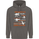Grandson You Are My Favourite Dinosaur Mens 80% Cotton Hoodie Charcoal