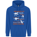 Grandson You Are My Favourite Dinosaur Mens 80% Cotton Hoodie Royal Blue