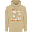 Grandson You Are My Favourite Dinosaur Mens 80% Cotton Hoodie Sand