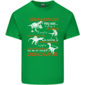 Grandson You Are My Favourite Dinosaur Mens Cotton T-Shirt Tee Top Irish Green