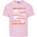 Grandson You Are My Favourite Dinosaur Mens Cotton T-Shirt Tee Top Light Pink