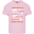 Grandson You Are My Favourite Dinosaur Mens Cotton T-Shirt Tee Top Light Pink