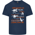 Grandson You Are My Favourite Dinosaur Mens Cotton T-Shirt Tee Top Navy Blue