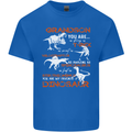 Grandson You Are My Favourite Dinosaur Mens Cotton T-Shirt Tee Top Royal Blue