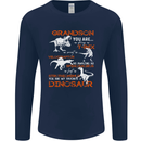 Grandson You Are My Favourite Dinosaur Mens Long Sleeve T-Shirt Navy Blue