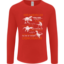Grandson You Are My Favourite Dinosaur Mens Long Sleeve T-Shirt Red