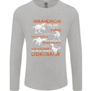 Grandson You Are My Favourite Dinosaur Mens Long Sleeve T-Shirt Sports Grey