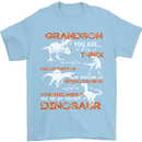 Grandson You Are My Favourite Dinosaur Mens T-Shirt Cotton Gildan Light Blue