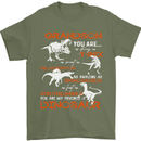 Grandson You Are My Favourite Dinosaur Mens T-Shirt Cotton Gildan Military Green