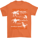 Grandson You Are My Favourite Dinosaur Mens T-Shirt Cotton Gildan Orange