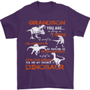 Grandson You Are My Favourite Dinosaur Mens T-Shirt Cotton Gildan Purple