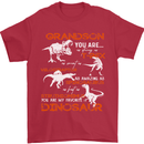 Grandson You Are My Favourite Dinosaur Mens T-Shirt Cotton Gildan Red