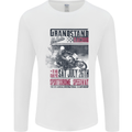Grandstand Racing MotoGP Motorbike Biker Mens Long Sleeve T-Shirt White