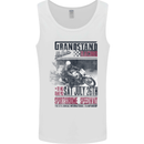Grandstand Racing MotoGP Motorbike Biker Mens Vest Tank Top White