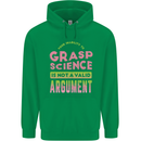 Grasp Science Funny Geek Nerd Physics Maths Childrens Kids Hoodie Irish Green