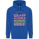 Grasp Science Funny Geek Nerd Physics Maths Childrens Kids Hoodie Royal Blue