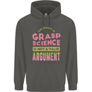 Grasp Science Funny Geek Nerd Physics Maths Childrens Kids Hoodie Storm Grey