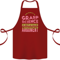 Grasp Science Funny Geek Nerd Physics Maths Cotton Apron 100% Organic Maroon
