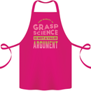 Grasp Science Funny Geek Nerd Physics Maths Cotton Apron 100% Organic Pink