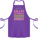 Grasp Science Funny Geek Nerd Physics Maths Cotton Apron 100% Organic Purple