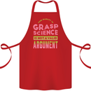 Grasp Science Funny Geek Nerd Physics Maths Cotton Apron 100% Organic Red
