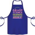 Grasp Science Funny Geek Nerd Physics Maths Cotton Apron 100% Organic Royal Blue