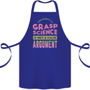 Grasp Science Funny Geek Nerd Physics Maths Cotton Apron 100% Organic Royal Blue