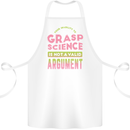 Grasp Science Funny Geek Nerd Physics Maths Cotton Apron 100% Organic White