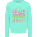 Grasp Science Funny Geek Nerd Physics Maths Kids Sweatshirt Jumper Peppermint