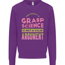 Grasp Science Funny Geek Nerd Physics Maths Kids Sweatshirt Jumper Purple