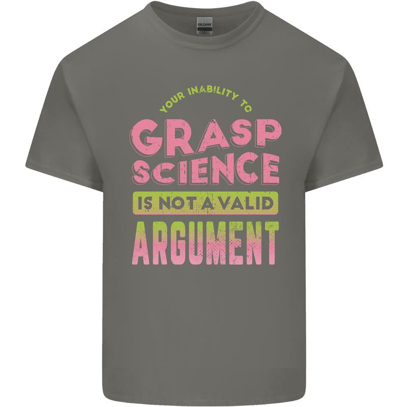 Grasp Science Funny Geek Nerd Physics Maths Kids T-Shirt Childrens Charcoal