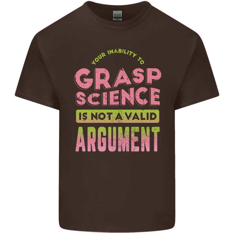 Grasp Science Funny Geek Nerd Physics Maths Kids T-Shirt Childrens Chocolate