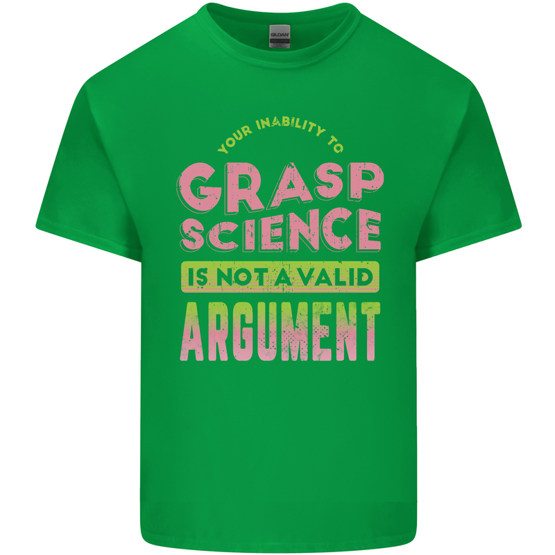 Grasp Science Funny Geek Nerd Physics Maths Kids T-Shirt Childrens Irish Green