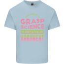 Grasp Science Funny Geek Nerd Physics Maths Kids T-Shirt Childrens Light Blue