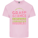 Grasp Science Funny Geek Nerd Physics Maths Kids T-Shirt Childrens Light Pink