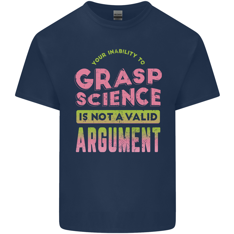 Grasp Science Funny Geek Nerd Physics Maths Kids T-Shirt Childrens Navy Blue