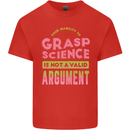 Grasp Science Funny Geek Nerd Physics Maths Kids T-Shirt Childrens Red