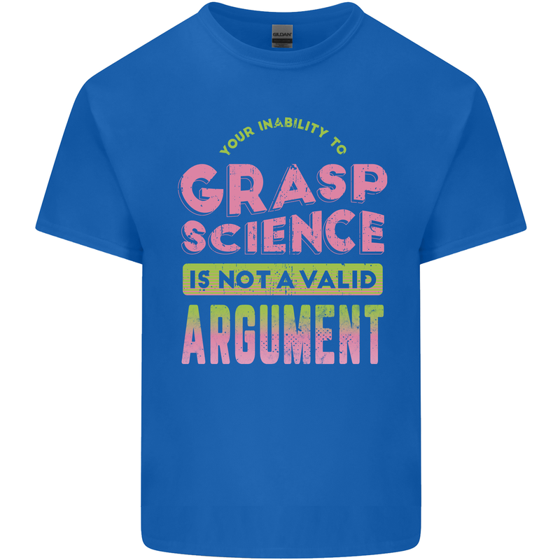 Grasp Science Funny Geek Nerd Physics Maths Kids T-Shirt Childrens Royal Blue