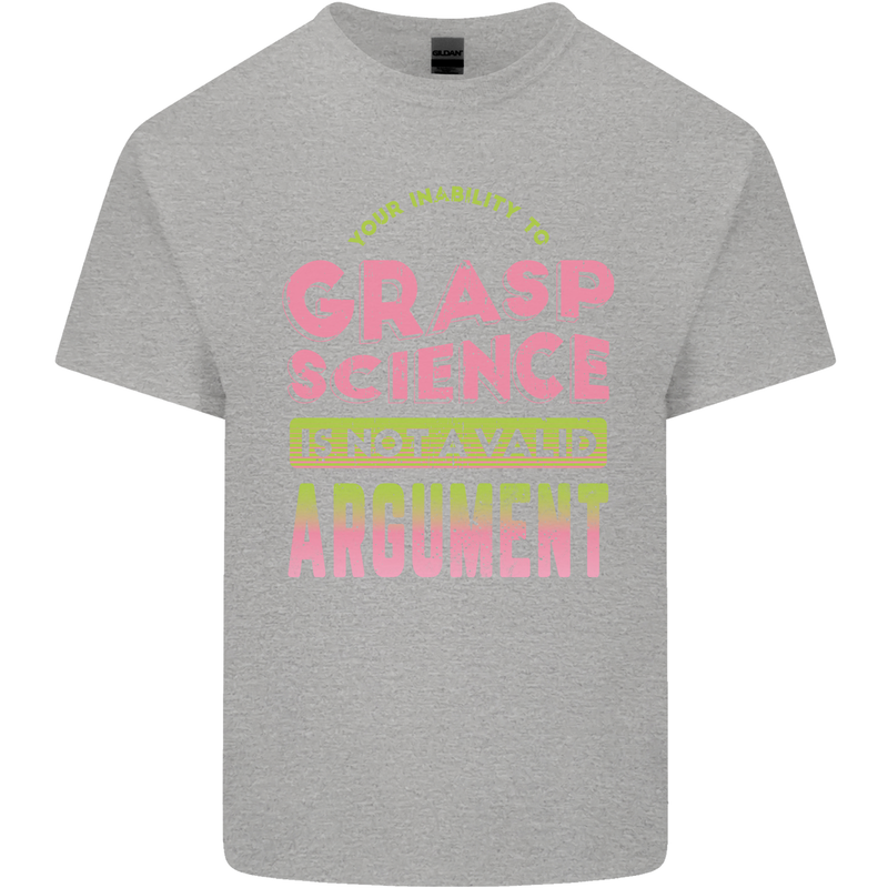 Grasp Science Funny Geek Nerd Physics Maths Kids T-Shirt Childrens Sports Grey