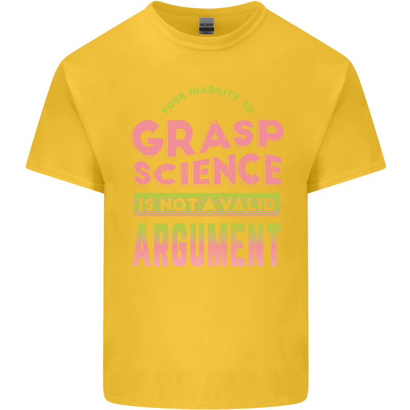 Grasp Science Funny Geek Nerd Physics Maths Kids T-Shirt Childrens Yellow